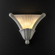 Justice Design CER-7225-BIS-GWST Ambiance Curved Cone Wall Sconce