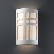 Justice Design CER-7285 Ambiance Small Cross Window Wall Sconce