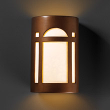 Justice Design CER-7385-ANTC Ambiance Small Arch Window Wall Sconce