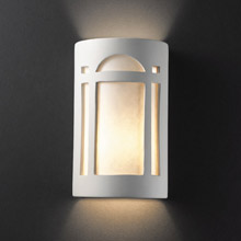 Justice Design CER-7385-BIS Ambiance Small Arch Window Wall Sconce