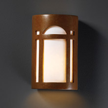 Justice Design CER-7385-PATR Ambiance Small Arch Window Wall Sconce