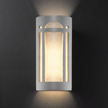 Justice Design CER-7397W-BIS Ambiance Really Big Arch Window Outdoor Wall Sconce