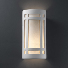 Justice Design CER-7497-BIS Ambiance Really Big Craftsman Window Wall Sconce