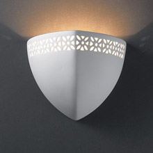 Justice Design CER-7810 Ambiance Ambis with Floral Band Wall Sconce
