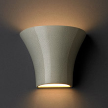 Justice Design CER-8810-CKC Ambiance Small Round Flared Wall Sconce