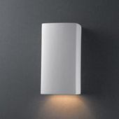 Contemporary Ambiance Small Rectangle Wall Sconce - Justice Design CER-0910-BIS