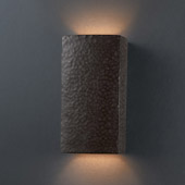 Ambiance Small Rectangle Wall Sconce - Justice Design CER-0915-HMIR
