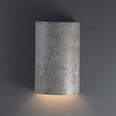 Ambiance Small Cylinder Outdoor Wall Sconce - Justice Design CER-0940W-TRAM