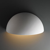 Contemporary Ambiance Really Big Quarter Sphere Outdoor Wall Sconce - Justice Design CER-1100W-BIS