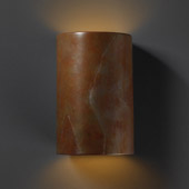 Ambiance Large Cylinder Wall Sconce - Justice Design CER-1265-SLTR