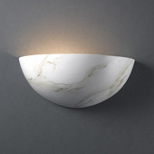 Ambiance Small Quarter Sphere Wall Sconce - Justice Design CER-1300-STOC