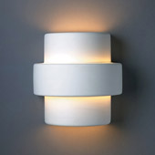 Contemporary Ambiance Large Step Wall Sconce - Justice Design Group CER-2215-BIS