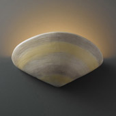 Ambiance Clam Shell Wall Sconce - Justice Design CER-3710-SEAC