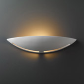 Contemporary Ambiance Small ADA Slice Wall Sconce - Justice Design CER-4215-BIS
