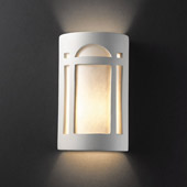 Craftsman/Mission Ambiance Small ADA Arch Window Wall Sconce - Justice Design CER-5385-BIS