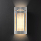Craftsman/Mission Ambiance Really Big Arch Window Wall Sconce - Justice Design CER-7397-BIS