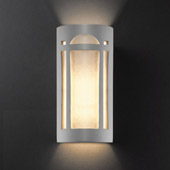 Craftsman/Mission Ambiance Really Big Arch Window Outdoor Wall Sconce - Justice Design CER-7397W-BIS