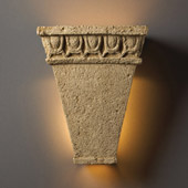 Traditional Tuscan Garden Tall Tapered Exterior Wall Sconce - Justice Design Group CER-7910W