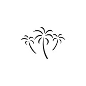 Palm Tree Cutout Pattern