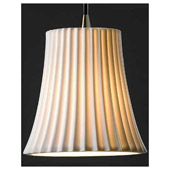 Contemporary Limoges Mini Pendant with Round Flared Shade - Justice Design Group POR-8815