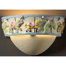 Justice Design KID-3360 Kid's Carousel Wall Sconce