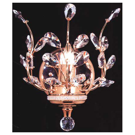 James Moder 94451G22 Crystal Florale Wall Sconce