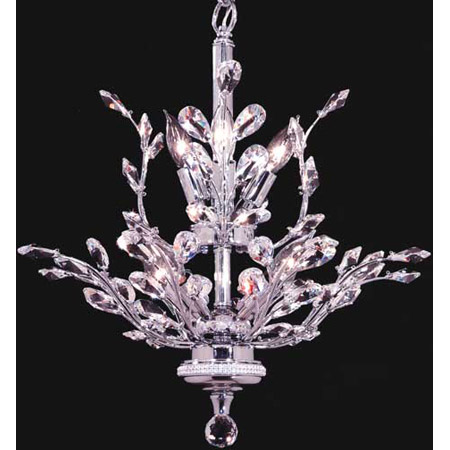 James Moder 94456S22 Crystal Florale Eight Light Mini Chandelier
