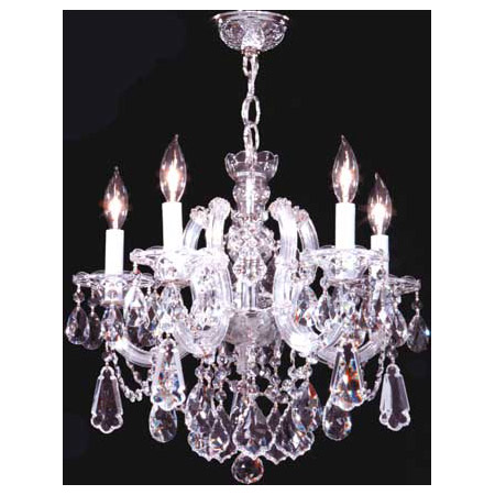 James Moder 94715S22 Crystal Maria Theresa Royal Five Light Mini Chandelier