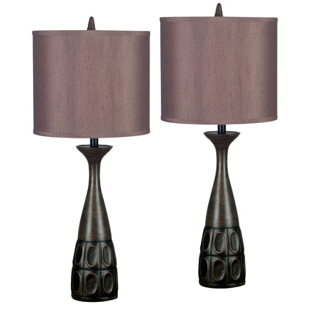 Kenroy Home 21072MBRZ Jules Table Lamps Set Of 2