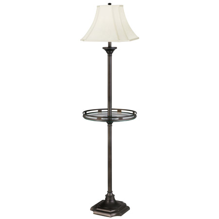 Kenroy Home 33052BBZ Wentworth Floor Lamp With Gallery Tray