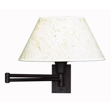 Kenroy Home 30110BRZ Simplicity Swing Arm Wall Lamp
