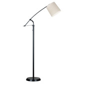 Transitional Lamps, Reeler Adjustable Floor Lamp - Kenroy Home 20812ORB
