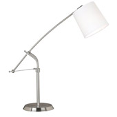 Contemporary Reeler Desk Lamp - Kenroy Home 20813BS