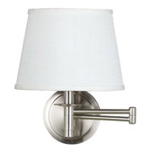 Transitional Sheppard Swing Arm Wall Lamp - Kenroy Home 21011BS