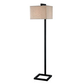 Transitional Lamps, 4 Square Bridge-Arm Floor Lamp - Kenroy Home 21080ORB
