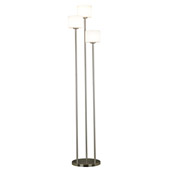 Transitional Matrielle 3 Light Torchiere - Kenroy Home 21377BS