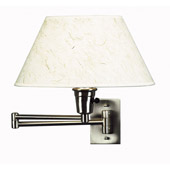 Transitional Simplicity Swing Arm Wall Lamp - Kenroy Home 30110BS