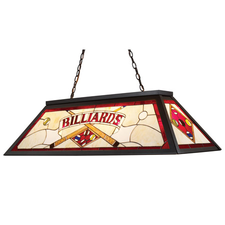 Elk Lighting 70053-4 Tiffany Stained Glass Pool Table Light