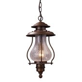 Classic/Traditional Wikshire Outdoor Hanging Lantern - Elk Lighting 62006-1