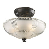 Classic/Traditional Restoration Semi-Flush Ceiling Fixture - Elk Lighting 66335-3