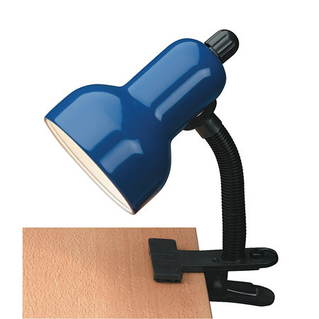 Lite Source LS-111BLU Clip-On Clip-On Desk Lamp