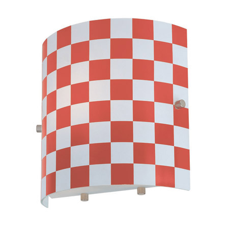 Lite Source LS-16845RED Checker ADA Wall Sconce