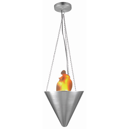 Lite Source LS-1870PS Flame Inverted Pendant