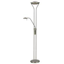Lite Source LS-80984AB Duality Torchiere Floor Lamp with Adjustable Reading Light