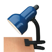 Contemporary Clip-On Clip-On Desk Lamp - Lite Source LS-111BLU