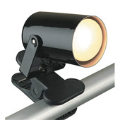 Contemporary Mini Spot Clamp-On Spotlight - Lite Source LS-119BLK