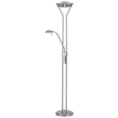 Transitional Duality II Torchiere Floor Lamp - Lite Source LS-80984PS