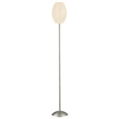 Contemporary Egg Floor Lamp - Lite Source LS-8875SS/WHT