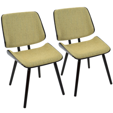 LumiSource CH-LMB E+Y2 Lombardi Chairs (Set of 2)