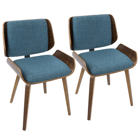 LumiSource CH-SNT WL+TQ2 Santi Chairs (Set of 2)